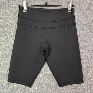 Lululemon Groove Mid‎ Rise Bike Shorts Women’s Size 4 Tall Black